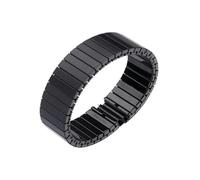 NVYRFS Stainless Steel Elastic Stretch Strap Metal Extension Watch Band Wristband Watch Accessories For Men Women(Black-22mm,S-136mm)