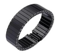NVYRFS Stainless Steel Elastic Watch Strap Stretch Watch Strap 14mm 16mm 18mm 20mm 22mm Watch Strap Men's Women's Wristband Metal Retractable Watch Strap Watch Accessories(Black-20mm,S-136mm)