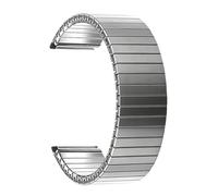 NVYRFS Stainless Steel Stretch Watch Band 16mm 18mm 20mm 22mm Metal Retractable Strap Watch Strap Wrist Accessories(Silver,22mm)