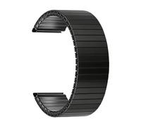 NVYRFS Stainless Steel Stretch Watch Band 16mm 18mm 20mm 22mm Metal Retractable Strap Watch Strap Wrist Accessories(Black,18mm)