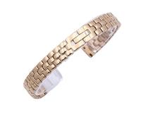 NVYRFS Women's Universal Stainless Steel Thin Watch Band Adjustable Replacement Strap 6mm-16mm Wristband(Rose gold,14mm)