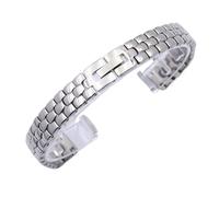 NVYRFS Women's Universal Stainless Steel Thin Watch Band Adjustable Replacement Strap 6mm-16mm Wristband(Silver,12mm)