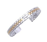 NVYRFS Women's Universal Stainless Steel Thin Watch Band Adjustable Replacement Strap 6mm-16mm Wristband(Silver rose gold,6mm)