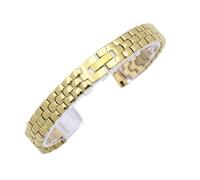 NVYRFS Women's Universal Stainless Steel Thin Watch Band Adjustable Replacement Strap 6mm-16mm Wristband(Gold,12mm)
