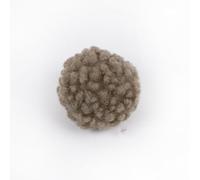 Nvzi 10Pcs 4-5cm Pom Poms Balls with Elastic Loop for Keychain Knitting Hats & Crafts Decorations，Light Brown