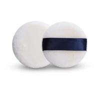 Nvzi 2 PCS Luxurious Japanese Velour Loose Powder Puff, 2.4 INCH (6cm) Body Powder Puff Applicator For Loose Mineral Powder Body Powder Cosmetic Foundation Sponges