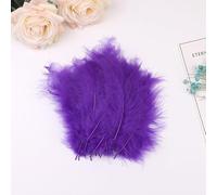 Nvzi 300-Pack 5-6 Inch Artificial Rooster Feathers, Bulk Craft Feathers for DIY Crafts, Dream Catchers, Wedding & Party Decorations，Purple