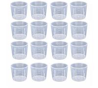 Nvzi 50 PCS 30ml Plastic Mixing Cup Measuring Cups, Measuring Jugs Transparent Reusable Mixing Cup for Mixing Resin Paint Stain Epoxy