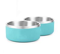 Nvzi A 304 Stainless Steel Dog Bowl, Suitable for Small and Medium-Sized Dogs as a Non Slip pet Bowl, pet Feeder cat Water Bowl, Leak Free