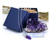 Nvzi Amethyst Crystal, Amethyst Crystal Necklaces, Amethyst Geode Crystals, Cristal Stone, Raw Crystal Cluster, Protection Crystals, Healing Crystals, Purple Crystal, Amethyst Gifts (About 100G)