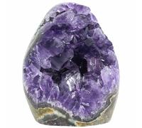 Nvzi Amethyst Crystal Rock, Real Amethyst Stone, Amathesis Crystal Cluster Geode, Purple Crystals and Healing Stones (1.1 Pound)