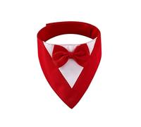 Nvzi-b Dog Bandana 1PCS, Lightweight Quick Drying Poly-Blend, Triangle Scarfs Bibs with Cute Pattern, Adjustable Breed Handkerchief for Medium Large Dogs Puppies Pets Gift,S,Red