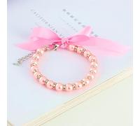 Nvzi-b Pet Decoration Collar Necklace cat and Dog Accessory Decoration Adjustable Range for Puppy Dog Collar Cat Pet Grooming Accessories,S，Pink-A101