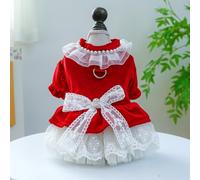 Nvzi-b Sweet Puppy Dog Dress,Cute Princess Cat Dresses Dog Skirt for Small Girl Dogs(A24,XS)