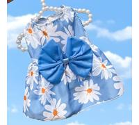 Nvzi-b Sweet Puppy Dog Dress,Cute Princess Cat Dresses Dog Skirt for Small Girl Dogs(Blue,M)