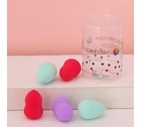 Nvzi Beauty Sponge Set 5 Pack, Makeup Blender Sponge For Liquid & Cream Makeup, Buildable Coverage, Foundation Sponge For Natural Base, Latex-Free Foam with Storage Box，Mixed color A57
