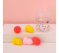 Nvzi Beauty Sponge Set 5 Pack, Makeup Blender Sponge For Liquid & Cream Makeup, Buildable Coverage, Foundation Sponge For Natural Base, Latex-Free Foam with Storage Box，Mixed color A56