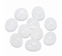 Nvzi Brazilian Tumbled Polished Natural Quartz Crystals, Crystals and Healing Stones Quartz Bulk for Wicca, Reiki, Healing Energy, Chakra Stones, Witchcraft Supplies(10Pcs)
