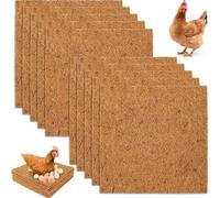 Nvzi Coconut Palm Mat-Laying Hen Nesting Pads & Chicken Coop Bedding Liners, Poultry Nesting Pads for Egg Laying 10 Pcs（40 * 40cm）