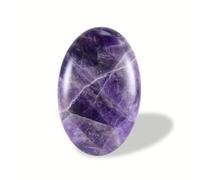 Nvzi Crystal Palm Stone, Worry Stones, Crystals and Healing Stones, Polished Rocks, Natural Gemstones, Chakra Stones for Healing Crystals Daily Use (Amethyst)
