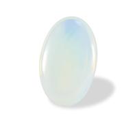 Nvzi Crystal Palm Stone, Worry Stones, Crystals and Healing Stones, Polished Rocks, Natural Gemstones, Chakra Stones for Healing Crystals Daily Use (Opal)