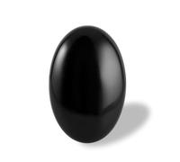 Nvzi Crystal Palm Stone, Worry Stones, Crystals and Healing Stones, Polished Rocks, Natural Gemstones, Chakra Stones for Healing Crystals Daily Use (Black Obsidian)