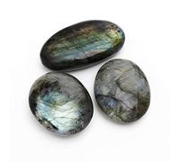 Nvzi Labradorite Crystals, Labradorite Palm Stone, Healing Crystals, Stones and Crystals, Polished Stones, Worry Stone for Wicca, Reiki, Energy Witchcraft Supplies, Rocks for Tumbling(1pse)