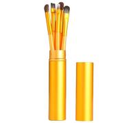 Nvzi Makeup Brushes,Makeup Brush Set,9 PCS Travel Make Up Brush Kit,Cosmetic Brushes for Face Foundation Blush Eye Shadow with Storage bag(Yellow)