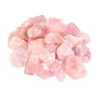 Nvzi Rough Crystals and Healing Stones, Bulk Crystals, Rocks for Tumbling, Raw Quartz Stone Bulk (460G) (Rose Quartz)