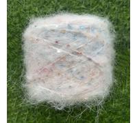 Nvzi Soft Plush Wool Acrylic Fancy Loop Yarn for Doll Hair Making,Crochet Knitting,Needle Felting Doll Hair | Curly Hair Coils of Wool Felt Carded Sheep Wool,Roving,Fiber(50g，A62)