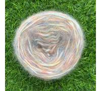 Nvzi Soft Plush Wool Acrylic Fancy Loop Yarn for Doll Hair Making,Crochet Knitting,Needle Felting Doll Hair | Curly Hair Coils of Wool Felt Carded Sheep Wool,Roving,Fiber(50g，A238)