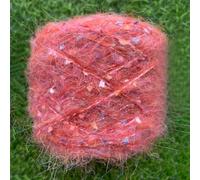 Nvzi Soft Plush Wool Acrylic Fancy Loop Yarn for Doll Hair Making,Crochet Knitting,Needle Felting Doll Hair | Curly Hair Coils of Wool Felt Carded Sheep Wool,Roving,Fiber(50g，A65)