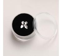Nvzi Tooth treasure crystal jewelry various shapes and colors of tooth jewelry, acrylic tooth decoration set gemstone (white)