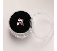 Nvzi Tooth treasure crystal jewelry various shapes of colored tooth jewelry, acrylic tooth decoration set gemstone (pink)