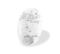 Nvzi White Turquoise Crystal Palm Stone, Worry Stones, Crystals and Healing Stones, Polished Rocks, Natural Gemstones, Chakra Stones for Healing Crystals Daily Use