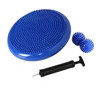 Nvzi Wobble Cushion, Balance Disc, Wiggle Seat, Balance Pads for Physical Therapy, Stability Disc, Wobble Board for Dogs, Office, Sensory Kids, Classroom with Spiky Massage Ball (Blue)