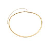 Nvzi Women's Simple Double Layer Body Chain, Beachy Style Versatile for Daily Wear & Commuting，Gold-19