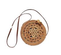 Nvzi Women's Woven Shoulder Bag Woven Tote Bag and Cosmetic Bag,Summer Beach Weaving Chic Woven Tote Handbags Shoulder Bags 7.87 * 3.14 * 7.87inch -Style R
