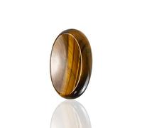 Nvzi Worry Stones Tigers Eye Crystal for Kids, Chakra Crystals and Healing Stones, Oval Palm Stone, Thumb Stone, Crystals for Beginners, Spiritual Gifts for Women, Meditation Accessories (1PCS)