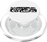 NW Coast Native American Indian Formline Style Raven PopSockets PopGrip for MagSafe