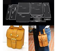 NW Leather Wallet Template - Pocket Acrylic Leather Pattern - 9pcs Transparent Acrylic Template