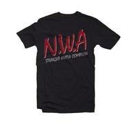 N.W.a - NWA Ruthless Records Men's NWA Straight Outta Compton T-shirt Black