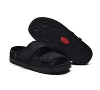Nwarmsouth Diabetic Shoes Walking Shoe,Adjustable diabetic slippers, swollen feet pregnant women slippers-UK8.5_black,Plantar Fasciitis Trainers Air Shoe