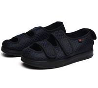 Nwarmsouth Orthopaedic Wide Fit Adjustable Slipper,Adjustable shoes foot swelling shoes, thumb valgus loose shoes-UK5.5_blue,Extra Wide Slipper Diabetic Shoes