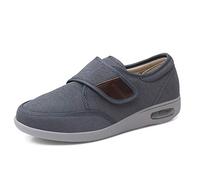 Nwarmsouth Slipper Diabetic Oedema Boot Wide,Warm diabetic shoes, adjustable shoes for elderly swollen feet-gray_UK3.5,Arthritis Slippers Wide Fit Shoe