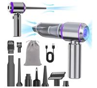 NWDEY Car Vacuum Cleaner High Power 20000Pa - Cordless Handheld Mini Vacuum & Air Duster for Car Detailing, 3-Speed Brushless Motor, 6000mAh Battery, Aspiradora para Carro, Home Office Camping