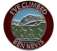 NWFlags Ive Climbed Ben Nevis Pin Badge | Large Metal Enamel Lapel Badge