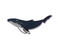 NWFlags Metal Enamel Pin Badge Brooch Humpback Whale