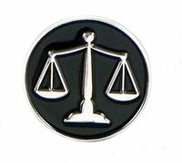 NWFlags Metal Enamel Pin Badge Brooch Scales of Justice
