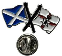 NWFlags Scotland & Northern Ireland Pin Badge | Friendship Flag | Small Lapel Badge | Metal and Enamel